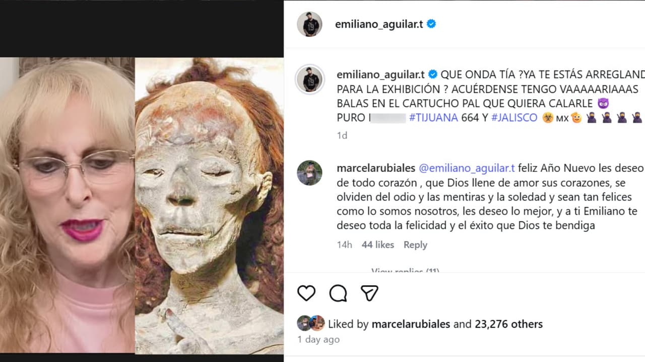 A su tía Marcela Rubiales la comparó con una momia.