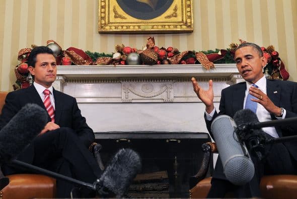 Obama destacó las propuesta del presidente electo de México, entre ellos en el ámbito económico. Peña Nieto por su parte felicitó a Obama por su reciente triunfo en las elecciones y agradeció la designación del vicepresidente de Estados Unidos, Joe Biden para que asista a su toma de posesión el próximo 1 de diciembre.