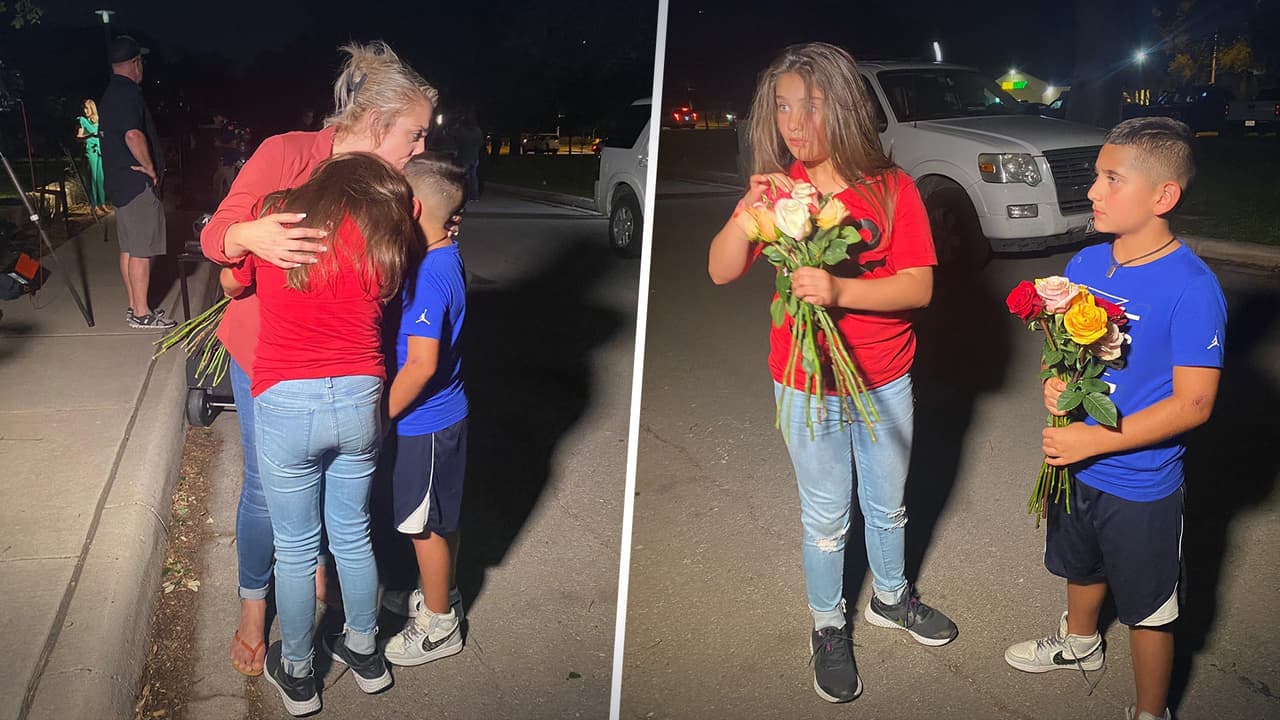 “Una rosa para cada uno”: familia hispana lleva flores a los niños fallecidos en tiroteo de Uvalde