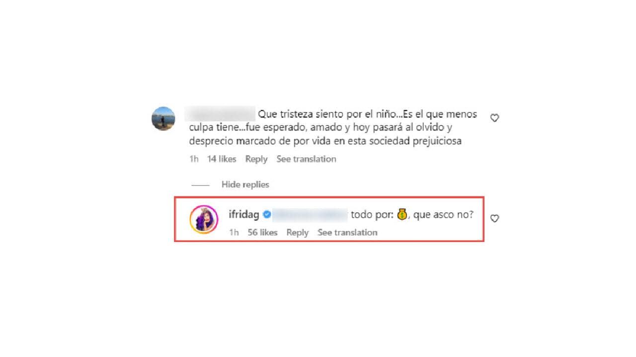 Frida Sofía opina sobre la no paternidad de su tío Luis Enrique Guzmán.