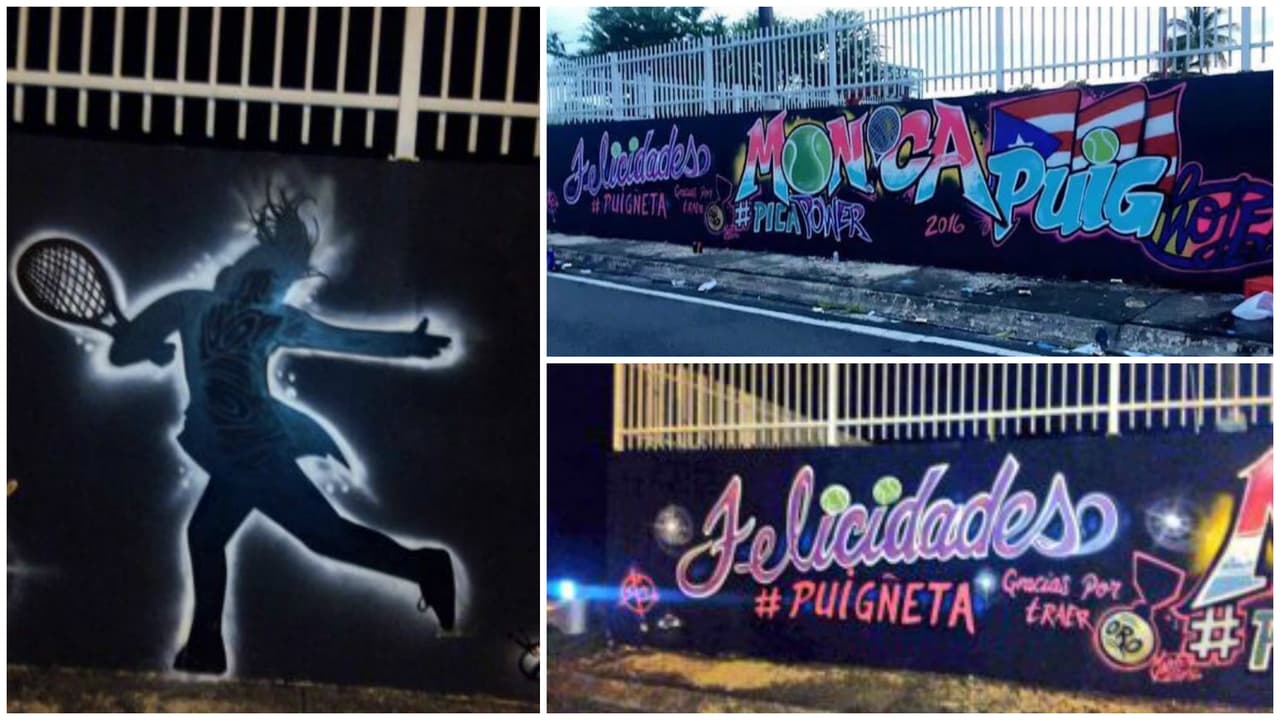 Mural en honor a Mónica Puig