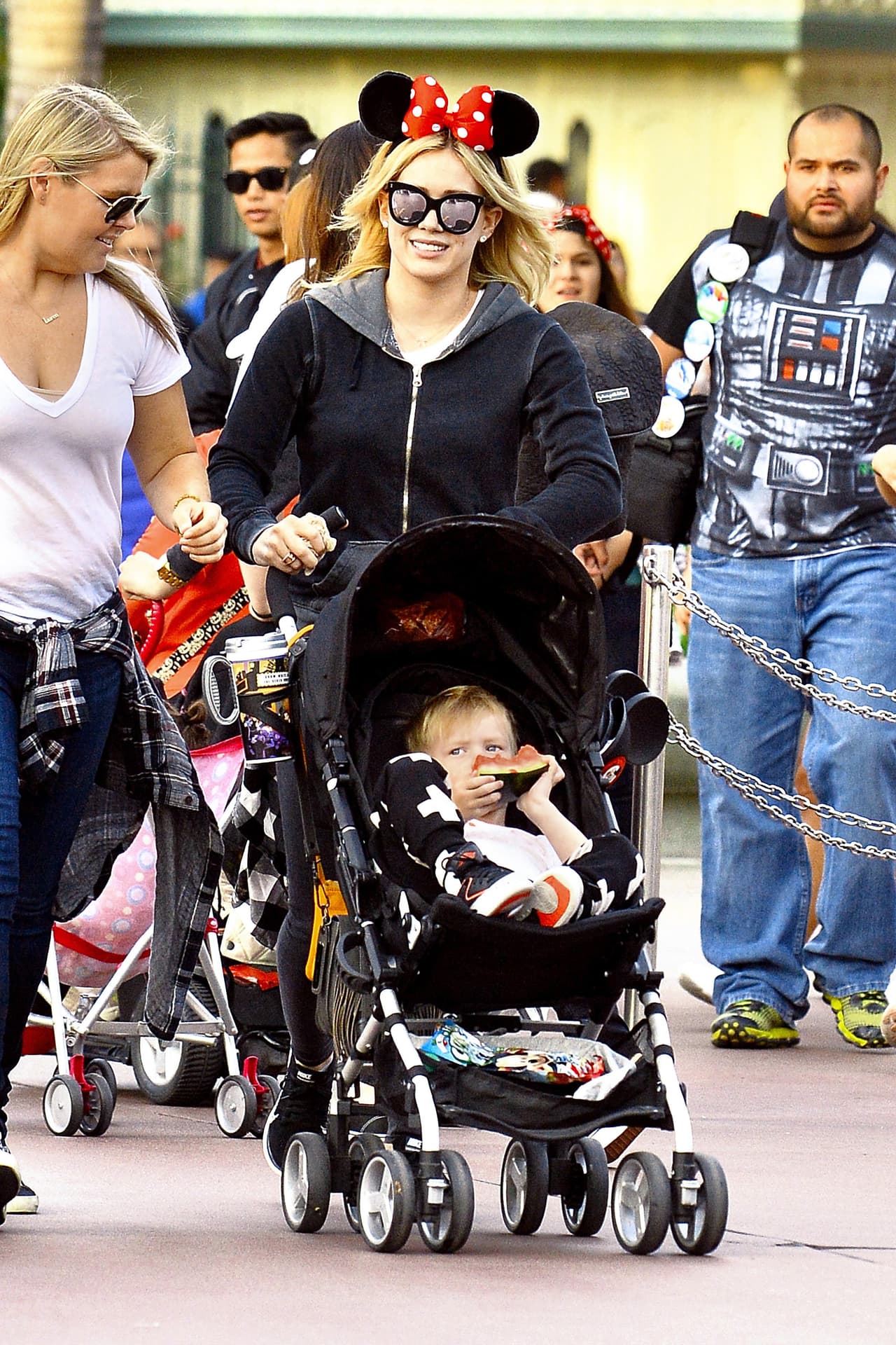 Y para eso, Hilary eligió un conjunto deportivo muy cómodo.