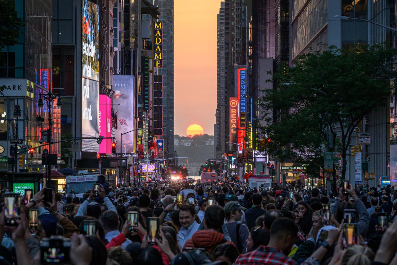 El próximo Manhattanhenge está previsto para el 13 de julio.
