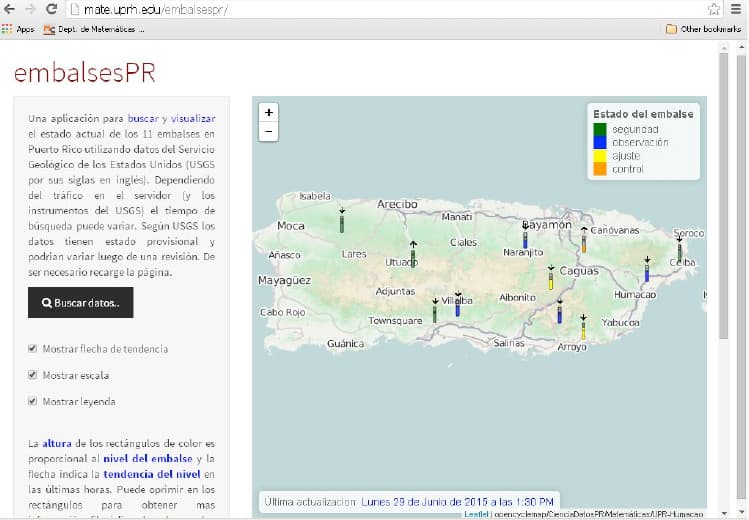 UPR de Humacao presenta portal para monitorear los niveles de los embalses en la isla