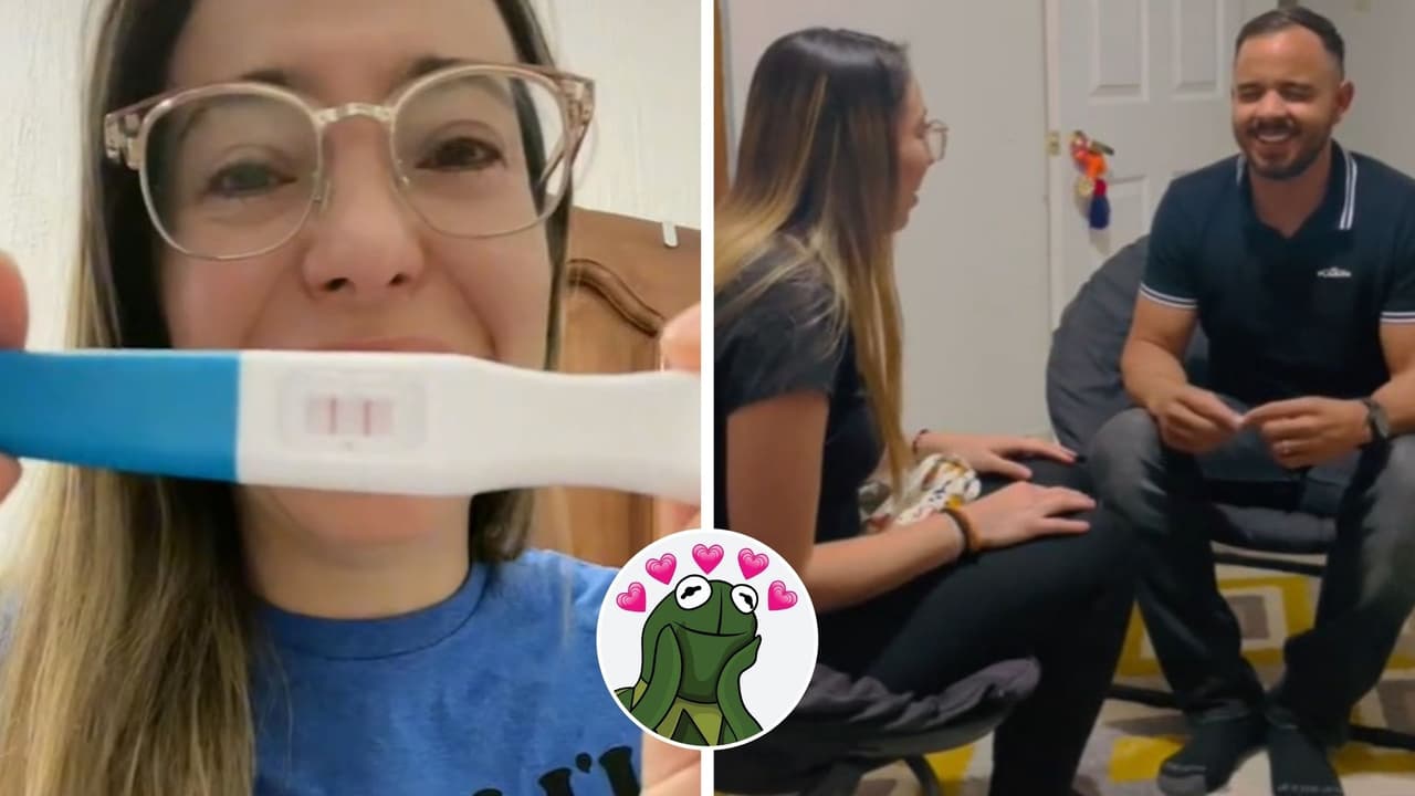 Joven logra embarazarse tras años de intentarlo: la reacción de su esposo cautivó a TikTok
