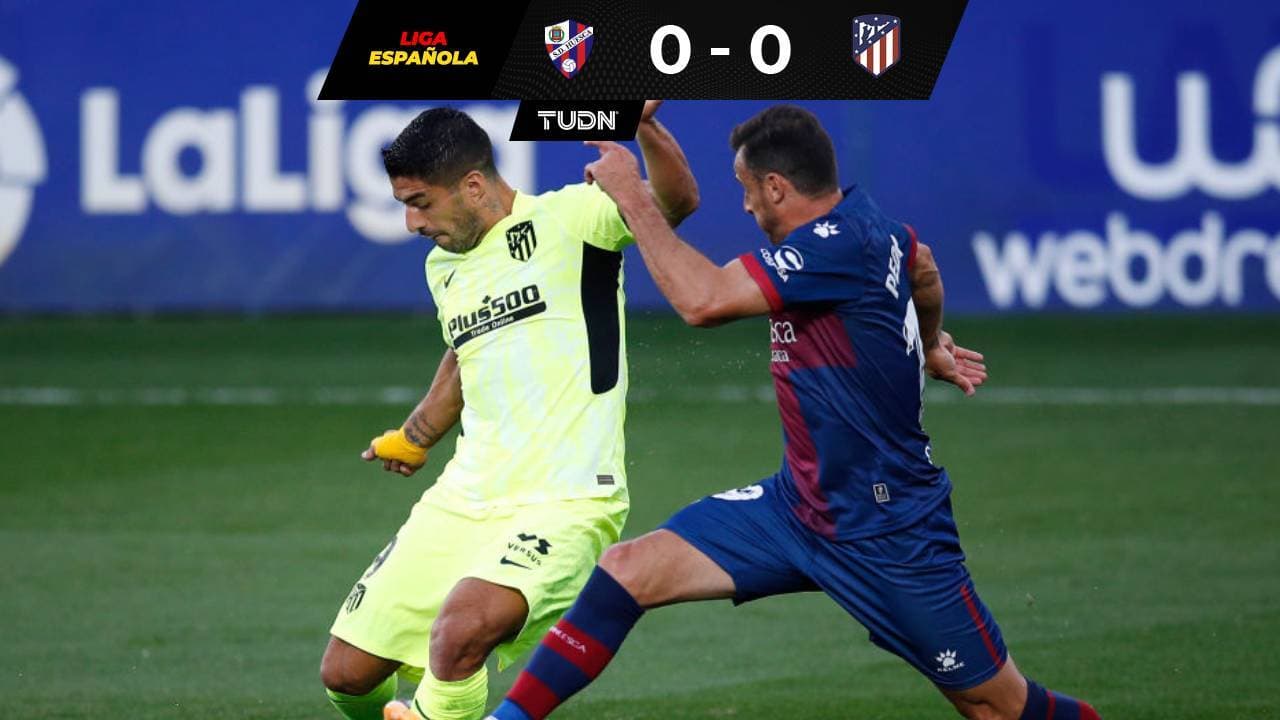 Con Suárez como titular, el Atlético no pudo con el Huesca