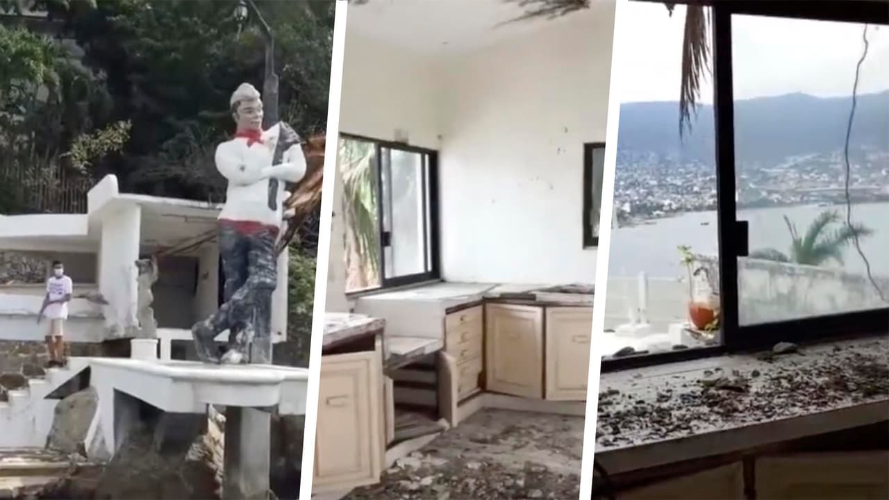 Tiktokers se filtran a la casa de Cantinflas en Acapulco y muestran cómo luce la propiedad tras haber sido abandonada hace 20 años