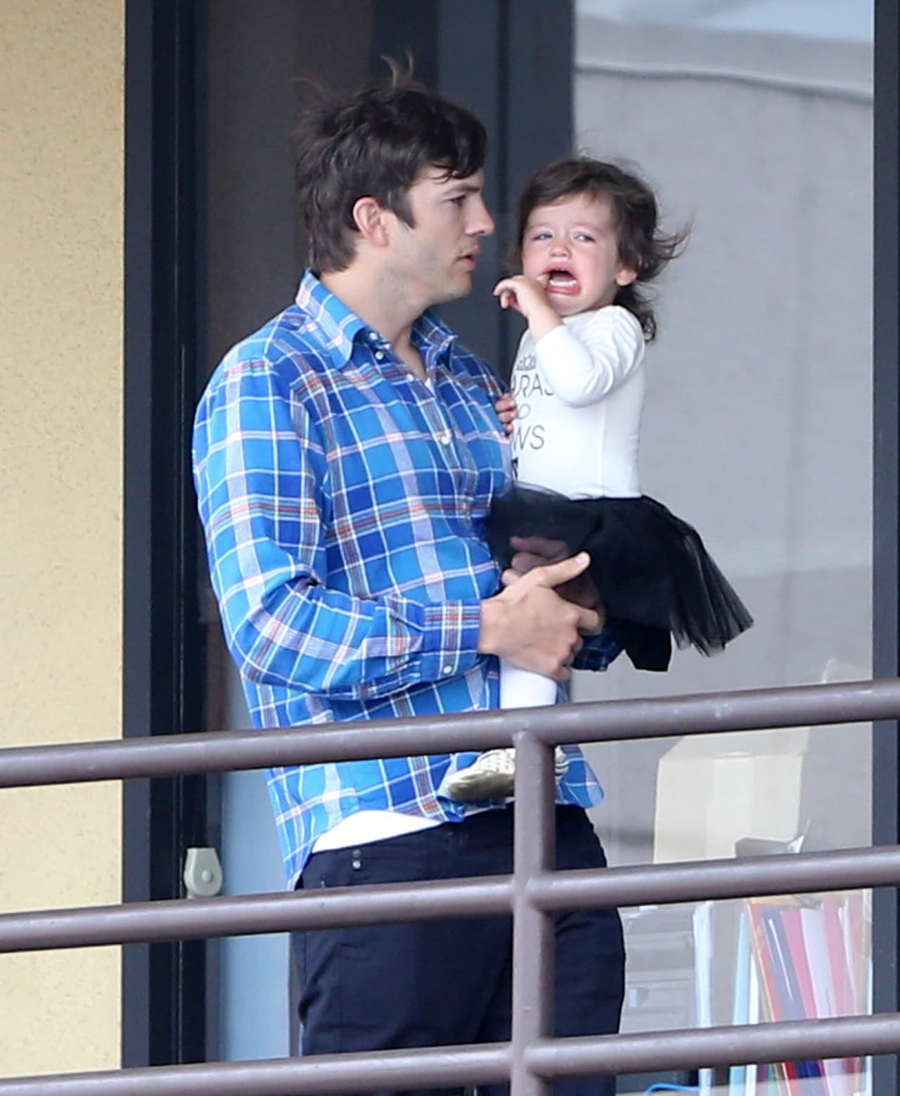 No paraba de llorar.