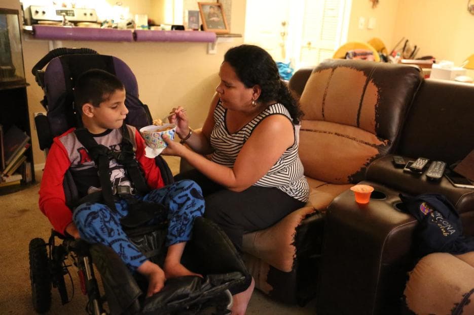 "Life with Jason is not easy: you have to be with him at all times, you don't know when he can get hurt. The more he grows, the more strength he has. But it's also my biggest motivation; I give my all to take good care of him," says his mother, Jennifer Stein.