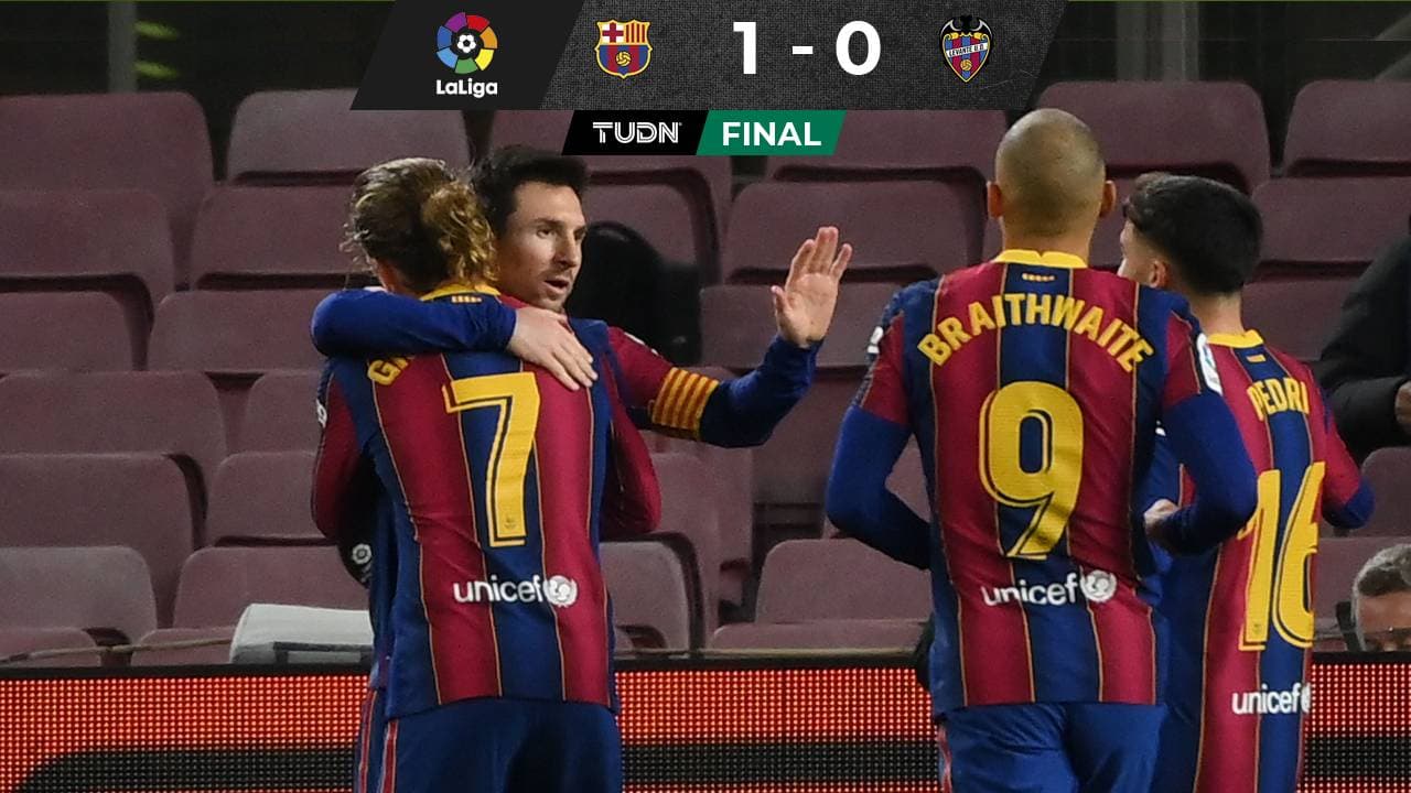 Messi le da el triunfo al Barcelona con un golazo