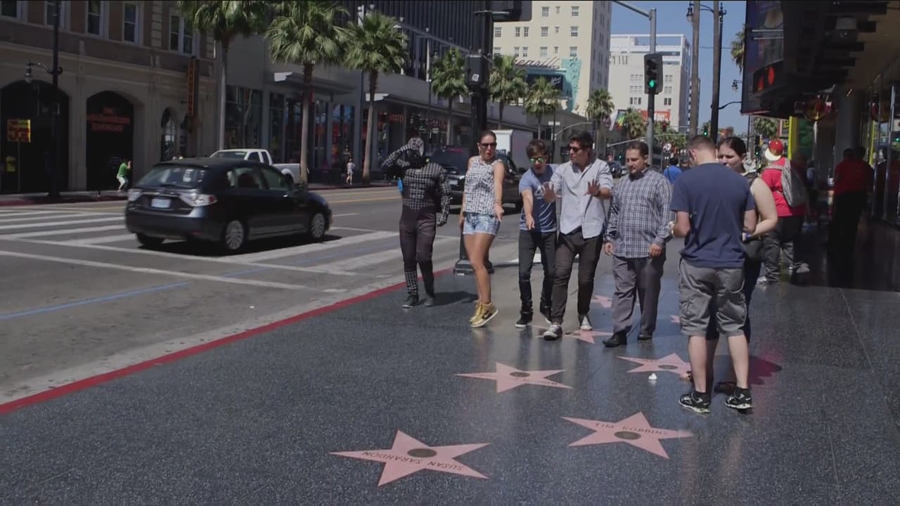 Donde caminaron por El paseo de la fama.