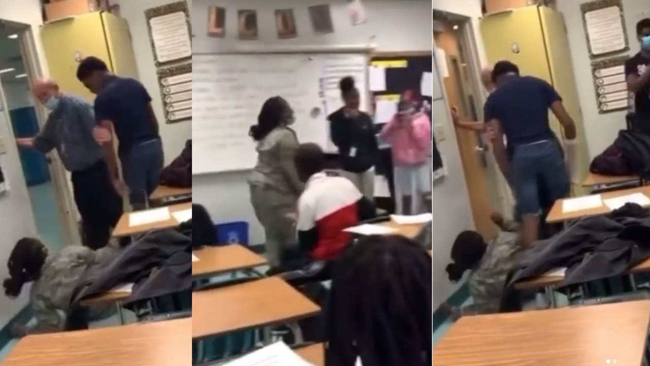 Estudiante golpea a su compañera de clase y el hecho queda captado en video 