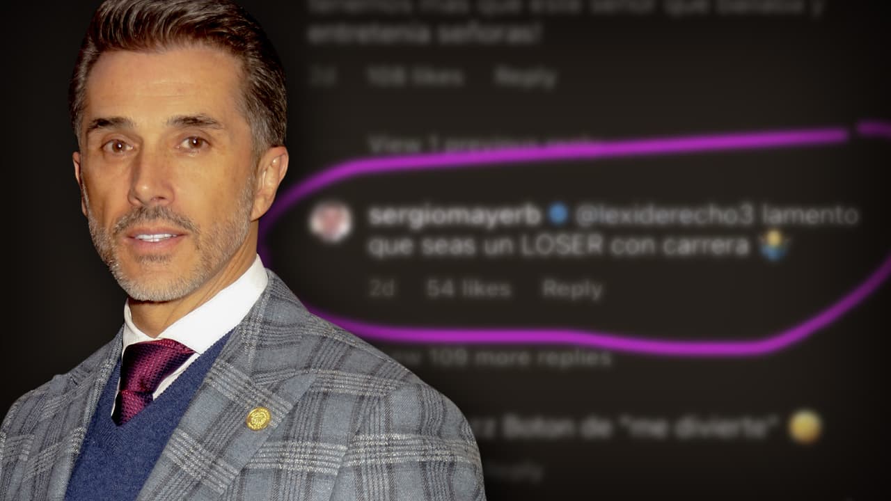 Sergio Mayer llama 'loser' a un crítico y enciende la polémica en las redes sociales