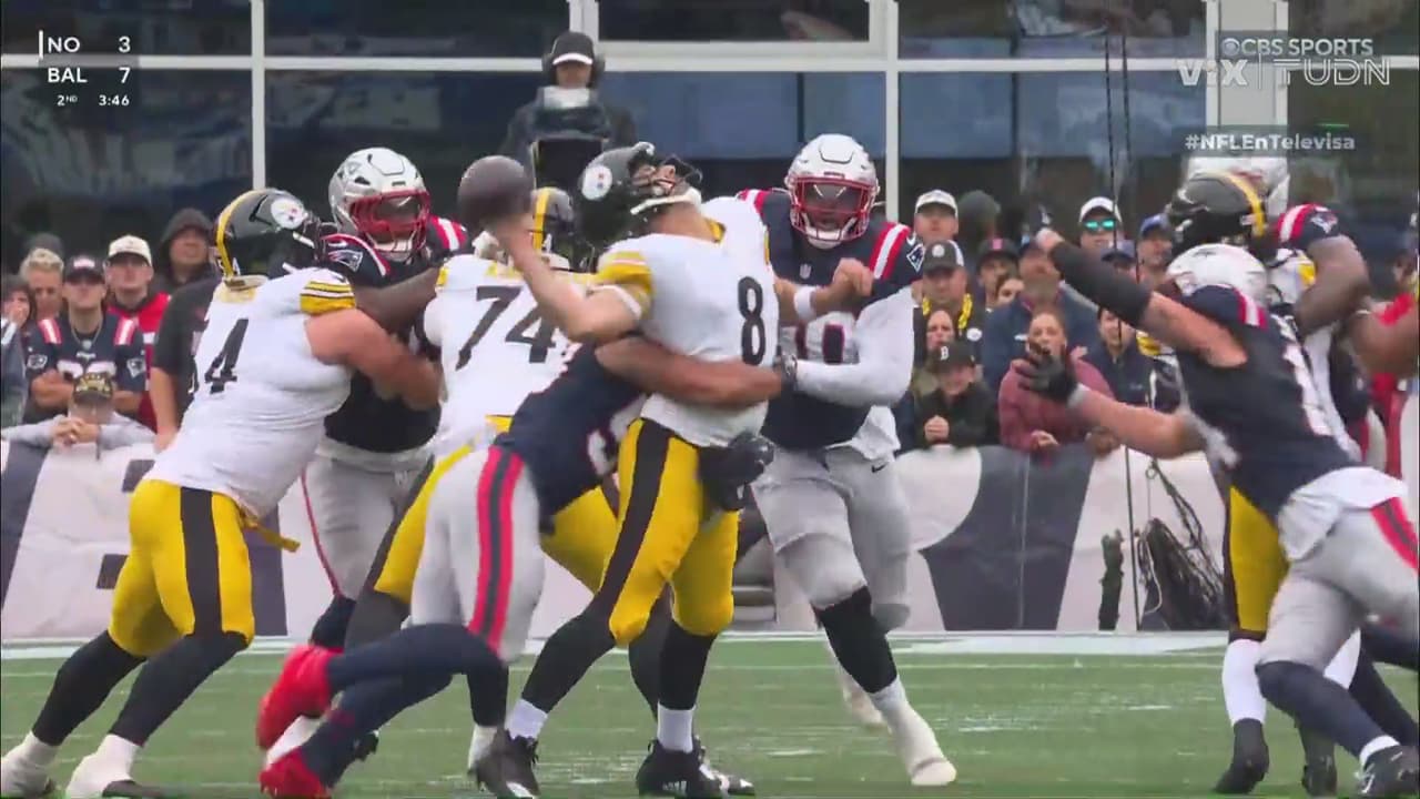 Tremendo fumble de Aaron Rodgers y Steelers pierde 36 yardas