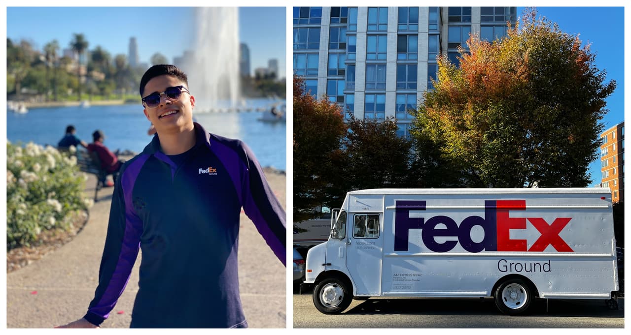 Joven mexicano Abiud Sandoval se hace viral bailando mientras reparte paquetes de FedEx