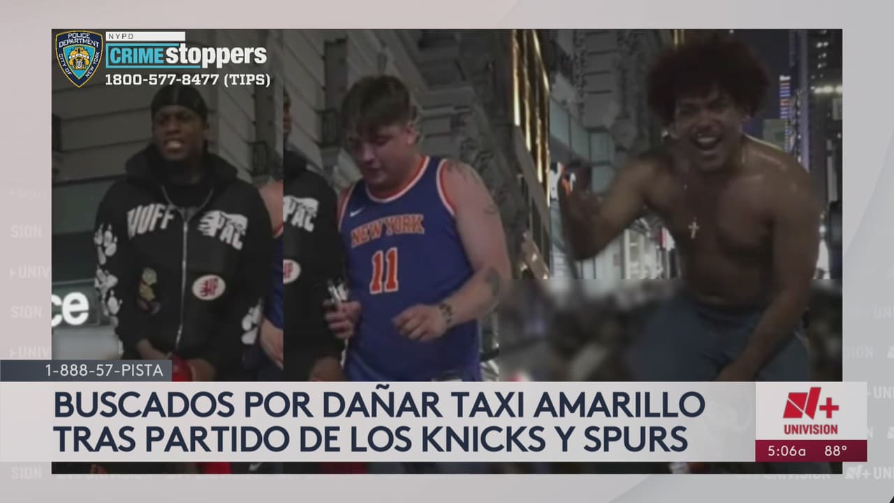Buscan a sospechosos de vandalismo en celebraciones de los Knicks