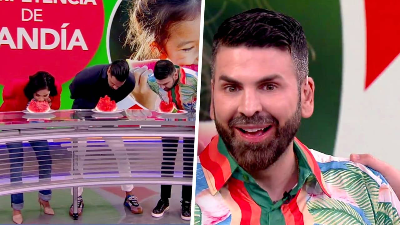Jomari Goyso casi se atraganta al comer sandía en un divertido reto por el 4 de julio