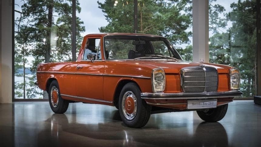 <h3 class="cms-h3-H3"><b>Mercedes-Benz Pick-Up 220 D 1968-1973</b></h3>
<br>
<br>Esta elegante pickup, basada en el chasis W115 de Mercedes-Benz, fue construida exclusivamente en y para la República Argentina. Unidades en buen estado de esta camioneta, de la cual solo fueron fabricadas 2,327 entre 1968 y 1973, son consideradas verdaderas rarezas en nuestros días. La versión Mercedes-Benz de la Ranchero es un vehículo que no mucha gente sabe que existió, ahora tu formas parte de ese selecto grupo.