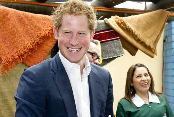 El hijo menor del príncipe Carlos, quien por la mañana había sido recibido en audiencia por la presidenta Michelle Bachelet, llegó a mediodía al jardín infantil Sagrada Familia, que regenta la Fundación Integra en el municipio obrero de Pudahuel.