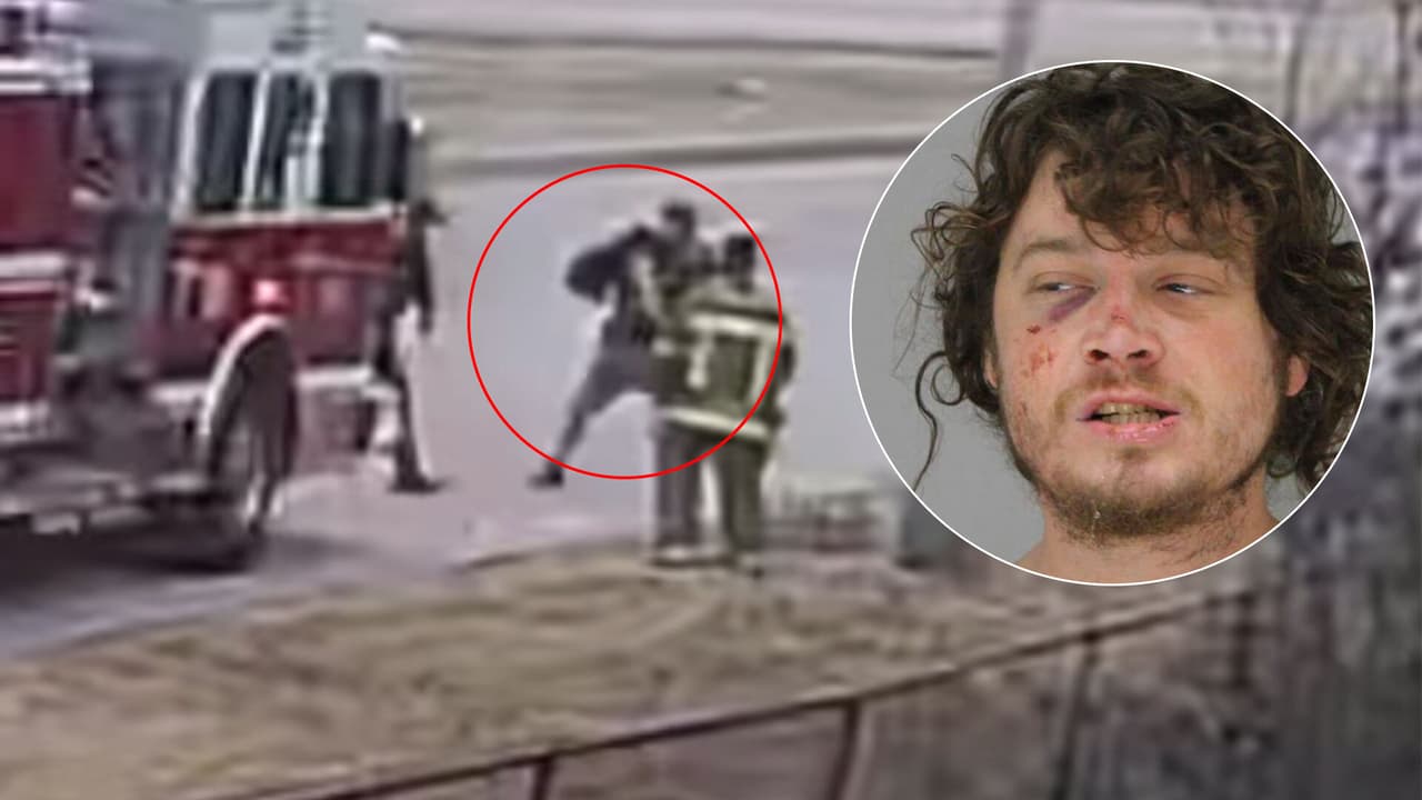 Bombero iba a apagar un incendio pero termina golpeando y pateando a un desamparado en Dallas