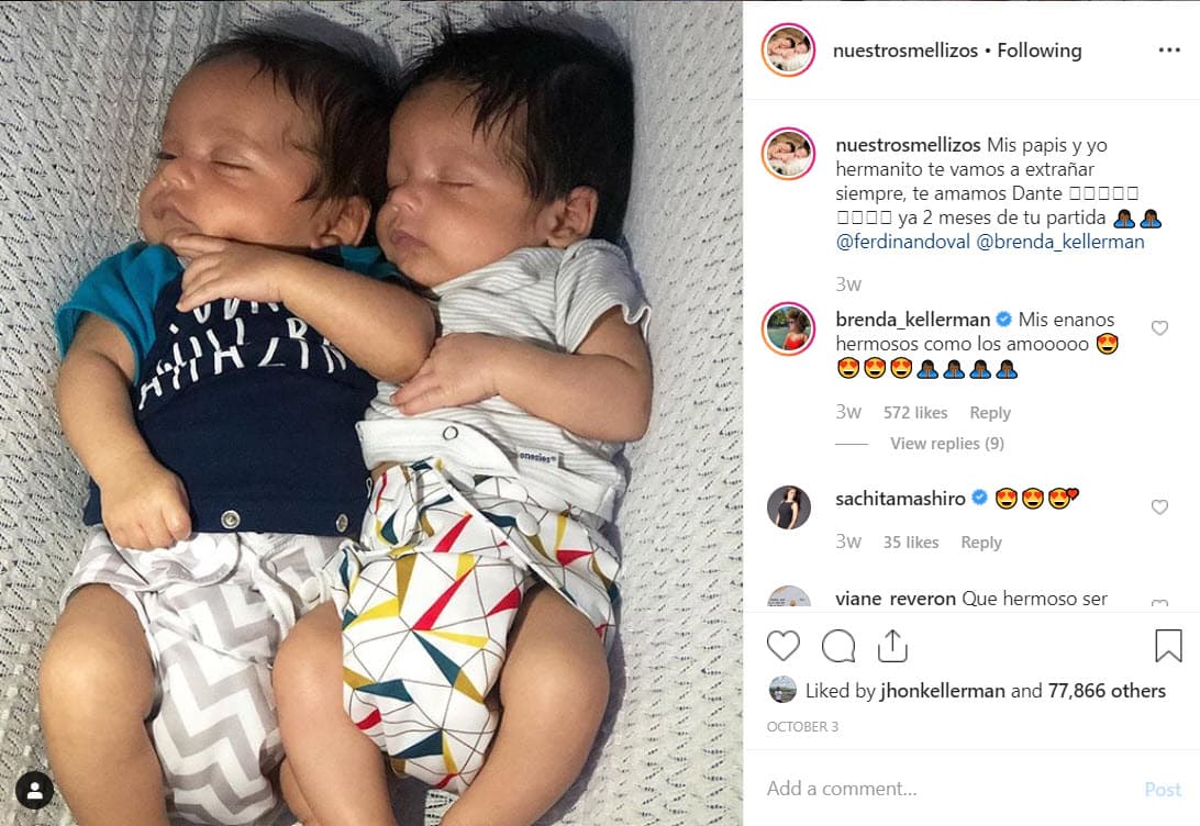 "Te amo mi hermanito de luz, eres el mejor Guerrero", se lee al lado de la fotografía que Brenda comentó: "Lo más hermoso mi enano bello, mi ángel".
<br>