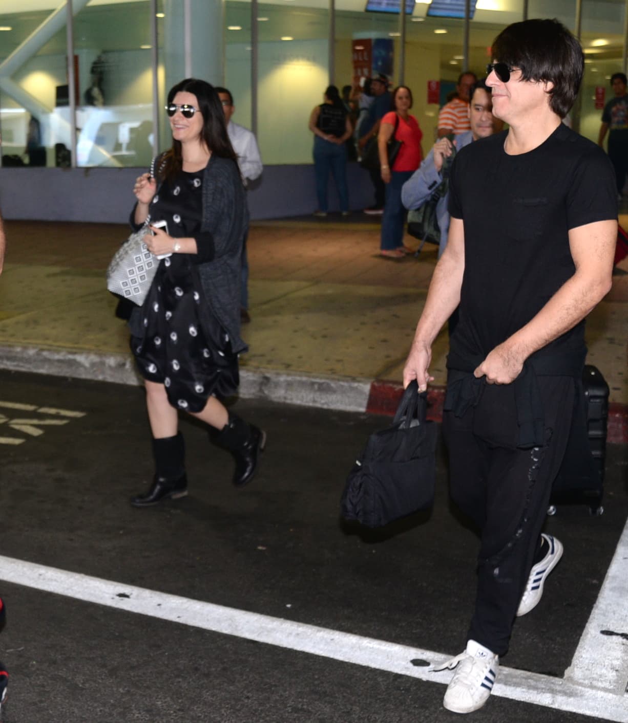 La cantante estaba acompañada de Paolo Carta, su pareja y padre de su hija.