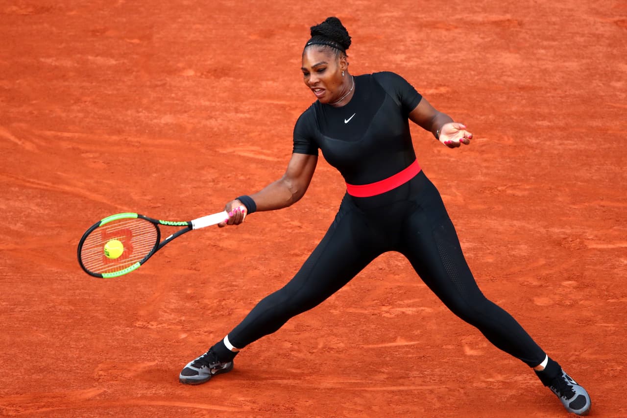 Así luce el outfit 'prohibido' de Serena Williams.