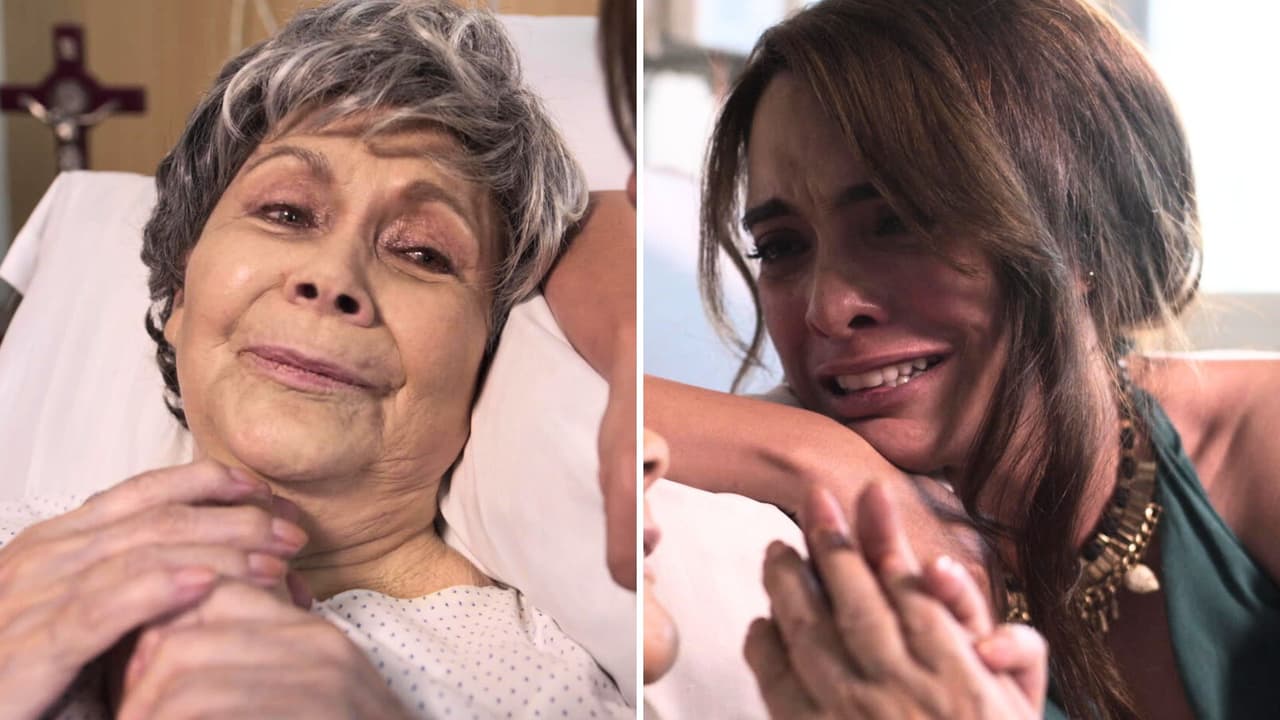 Gloria le da un amoroso último adiós a su bisabuela