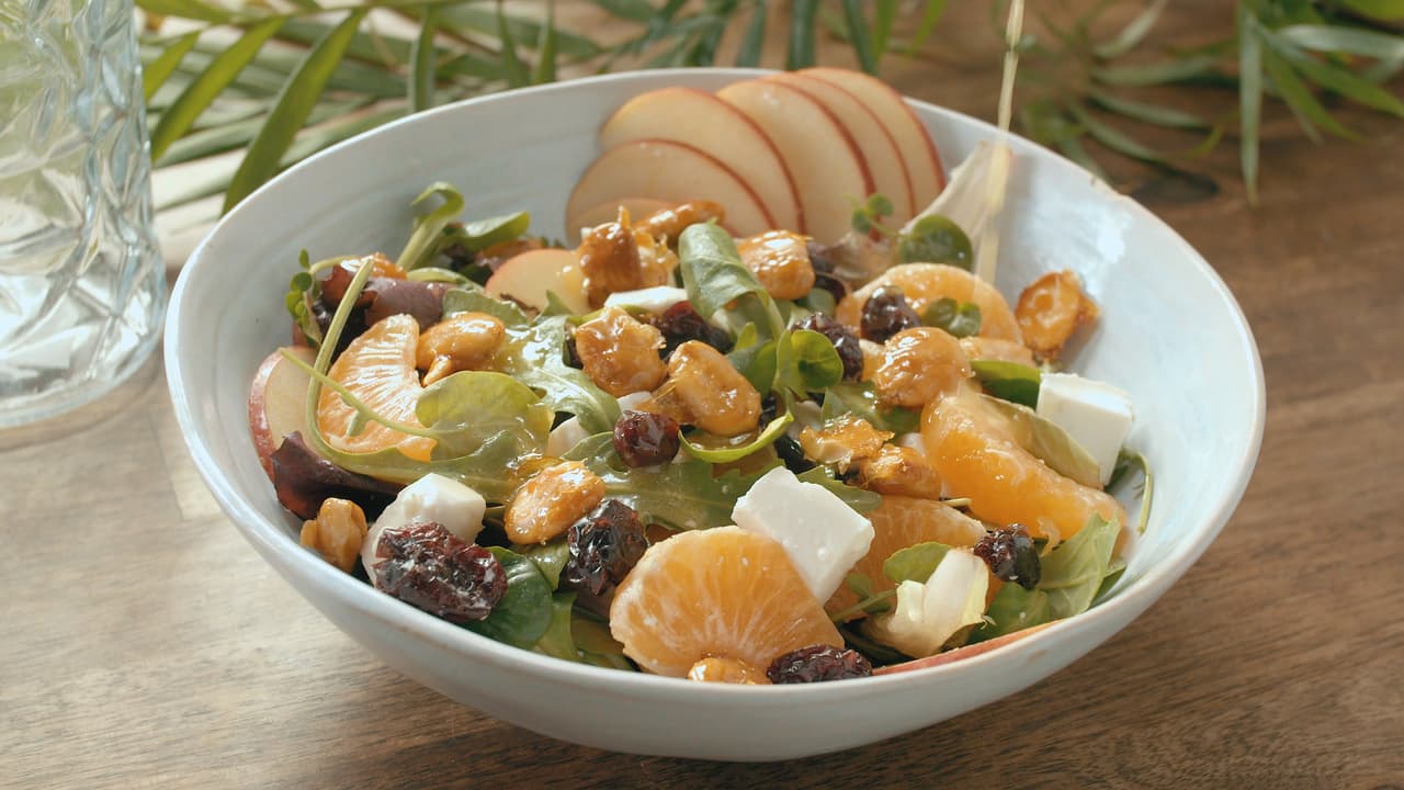 Ensalada de mandarina y manzana