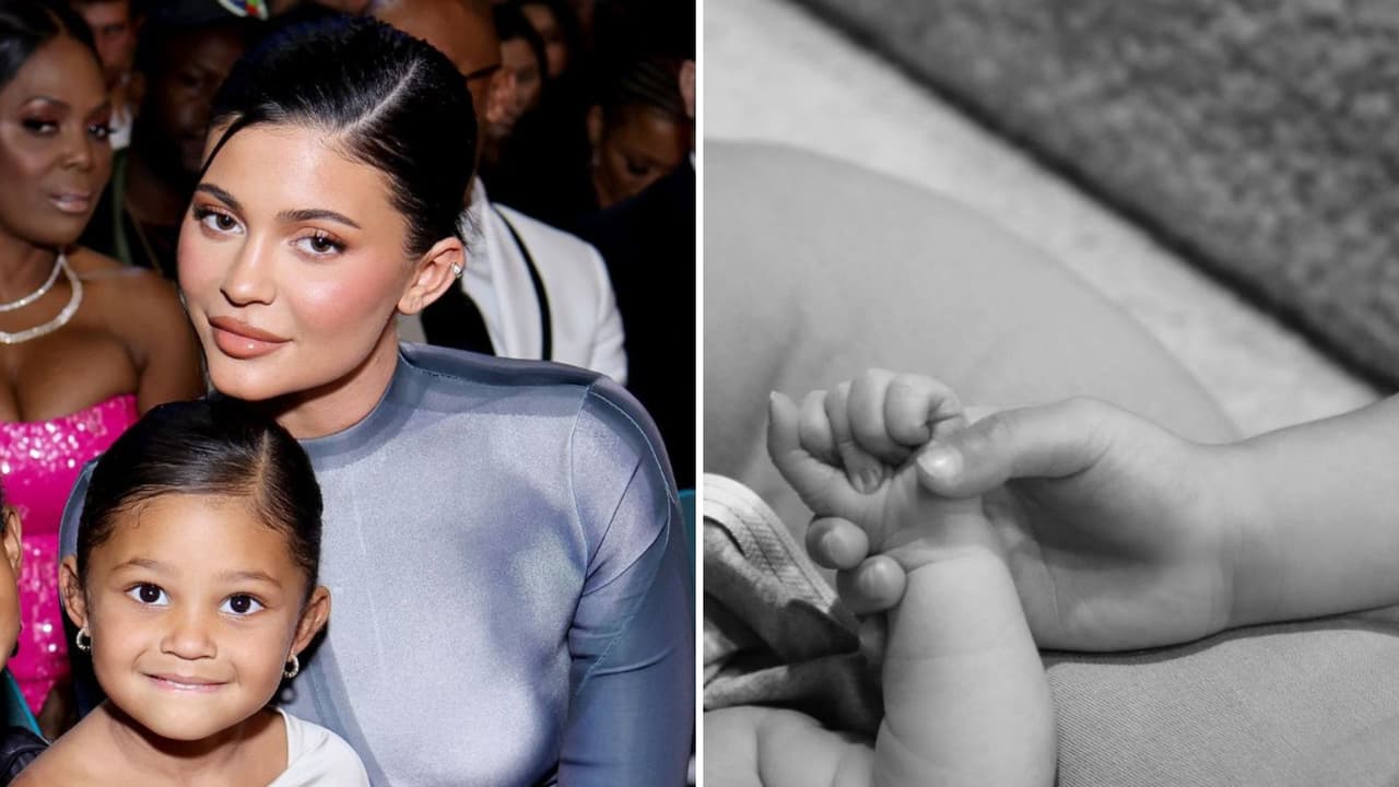 Kylie Jenner, Stormi y la manita de su segundo bebé
