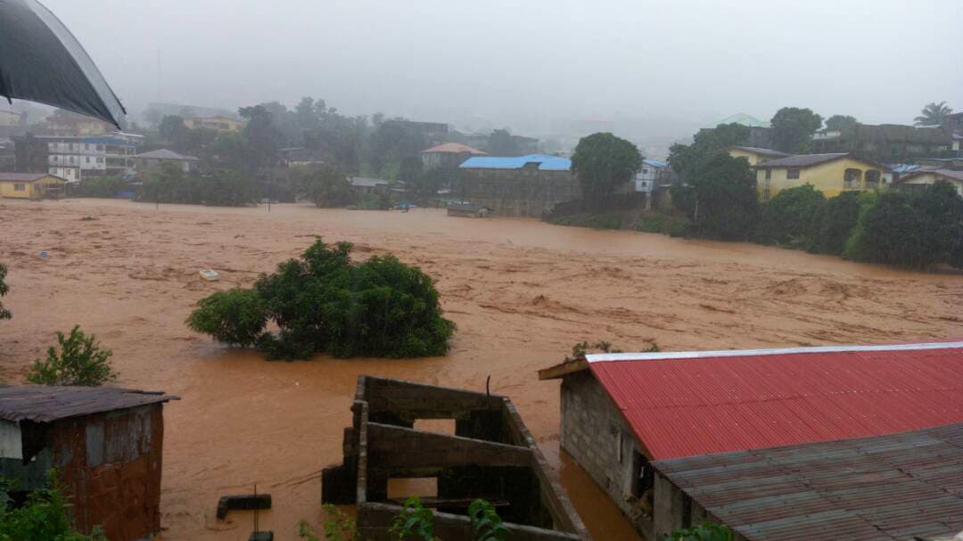 Más de 200 muertos y de 600 heridos por inundaciones y avalanchas en Sierra Leona