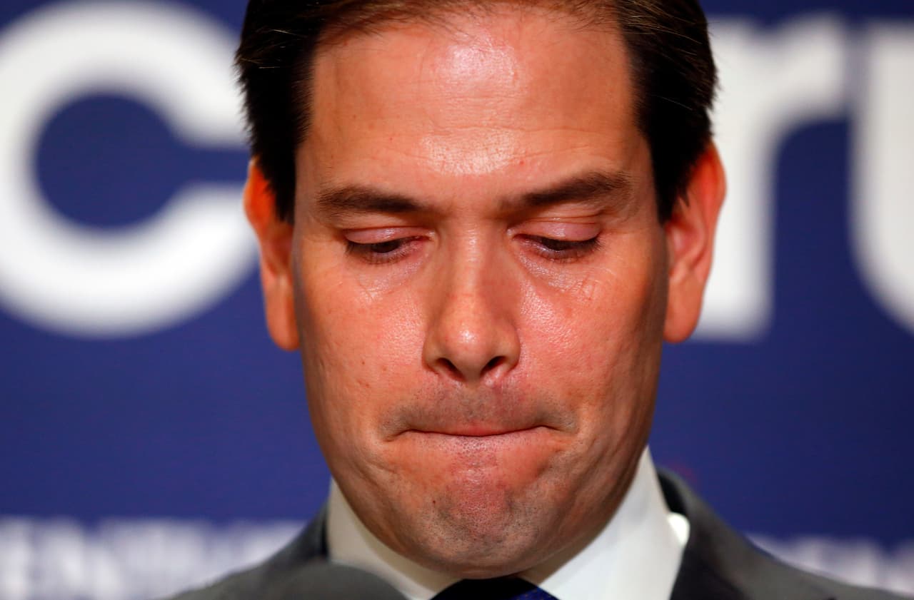 Rubio se retira de la contienda tras humillante derrota en Florida