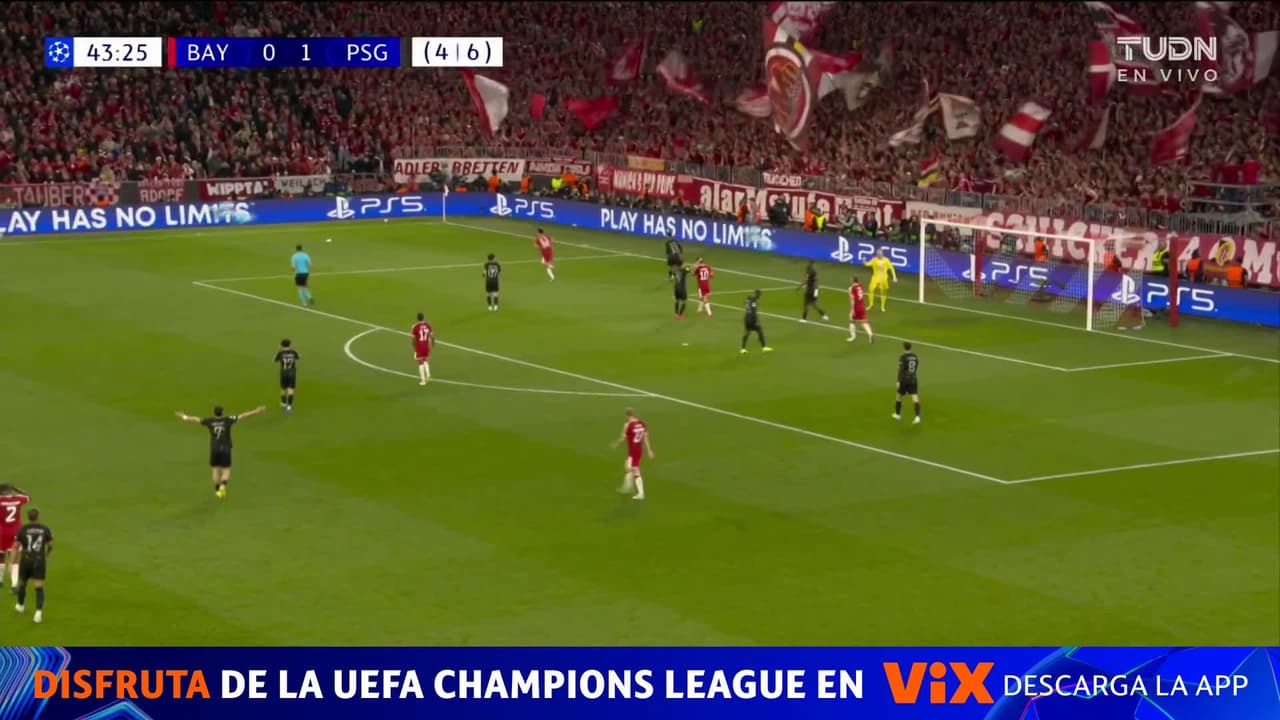 ¡Atajadón de Safonov! El arquero del PSG atento a su portería y evita el gol de Musiala