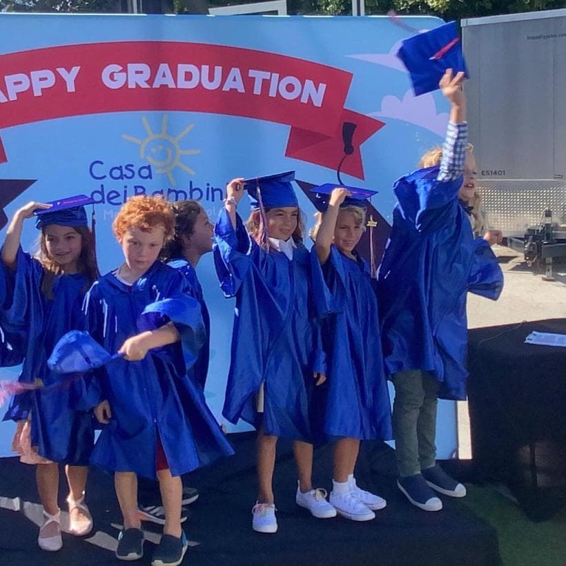 Aunque el año fue complicado por la pandemia, Michelle gozó este encuentro con sus compañeritos de clases.