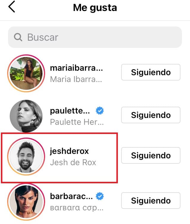 De su exesposo, no hubo mención alguna en el mensaje, pero sí apareció un 'me gusta' por parte de Jesh de Rox, con quien se le ha relacionado sentimentalmente. 
<br>