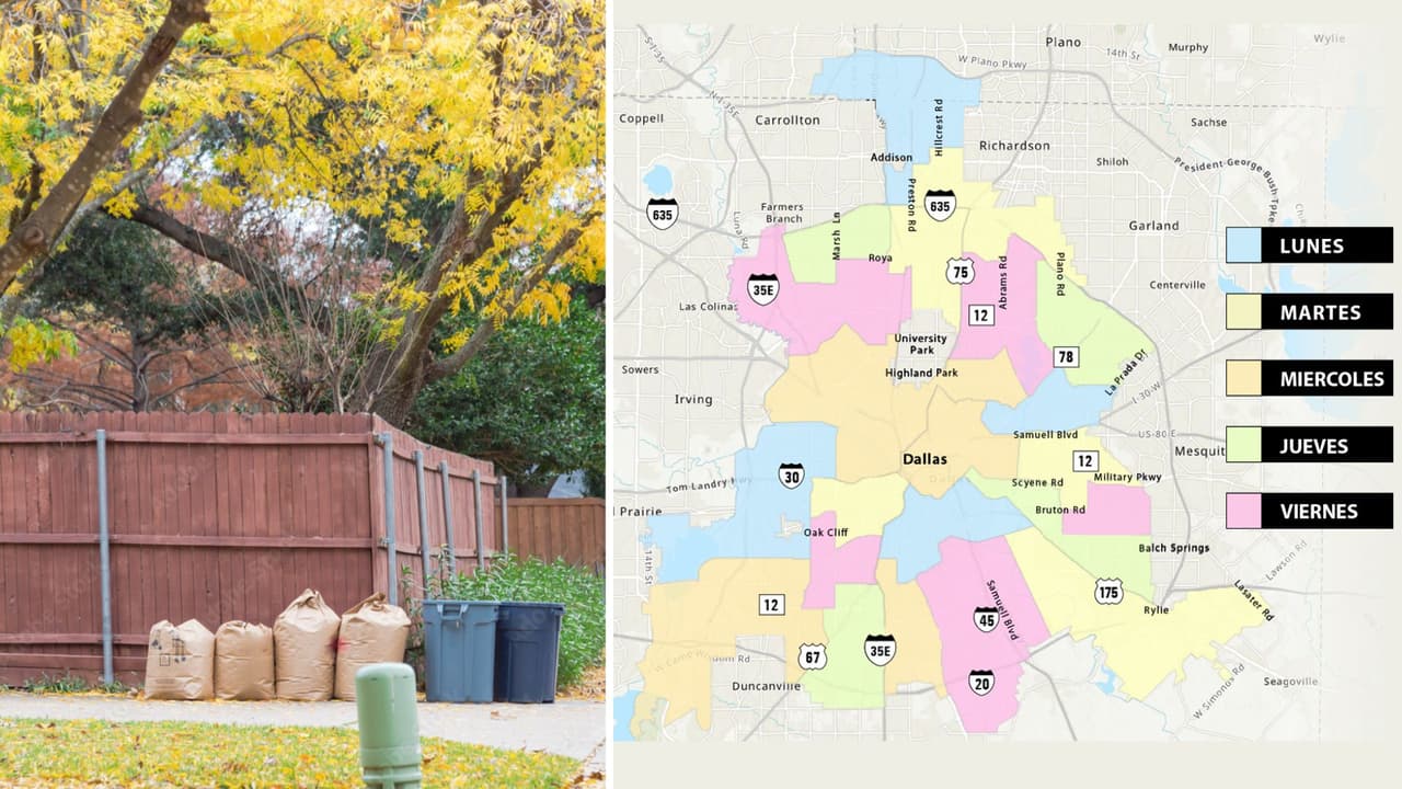 Estos son cambios en los días de recolección de basura en la ciudad de Dallas