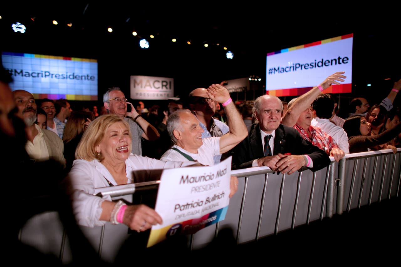 La fiesta estalló en la sede de Cambiemos al cerrar las urnas.