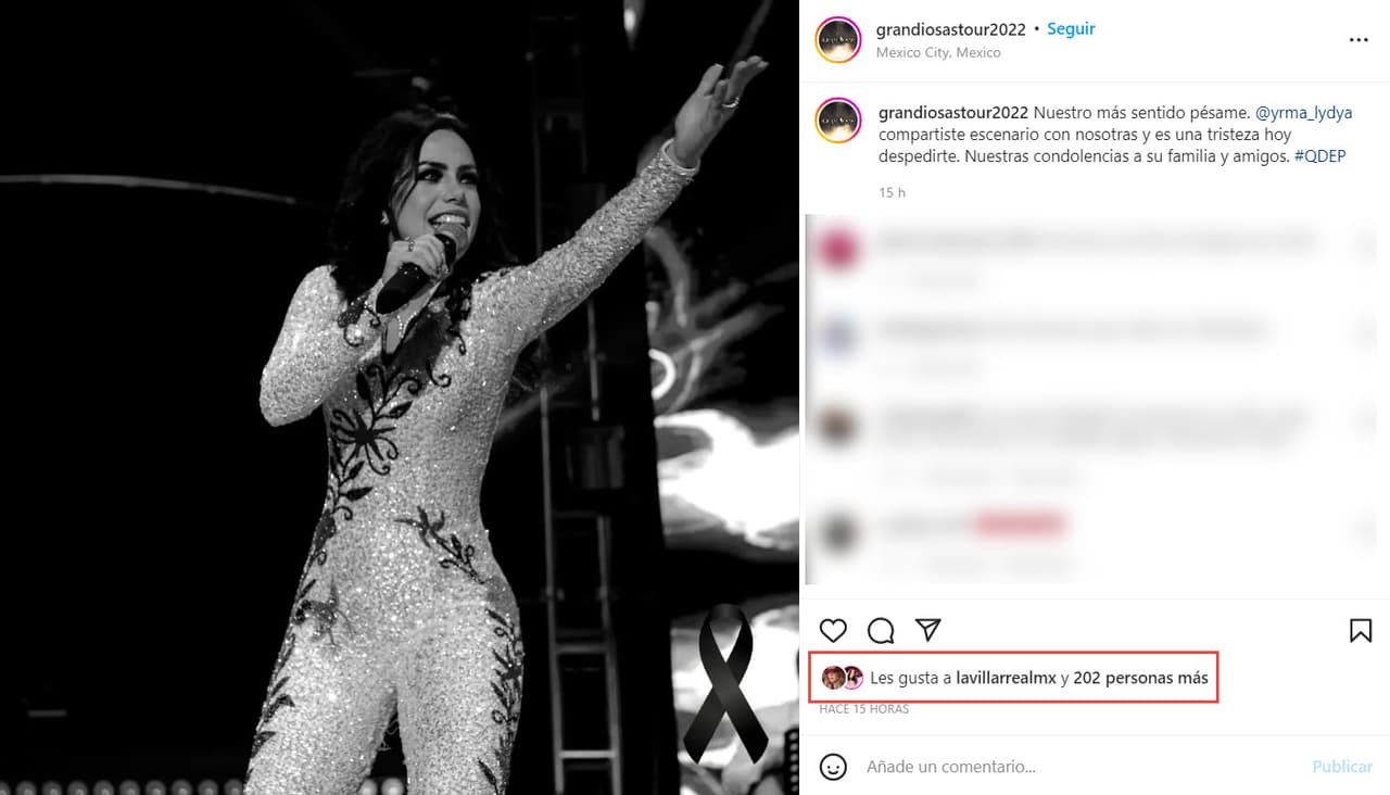 Luego de darse a conocer su asesinato, la cuenta oficial de GranDiosas en Instagram lamentó su muerte y mandó sus condolencias a la familia. 
<br>