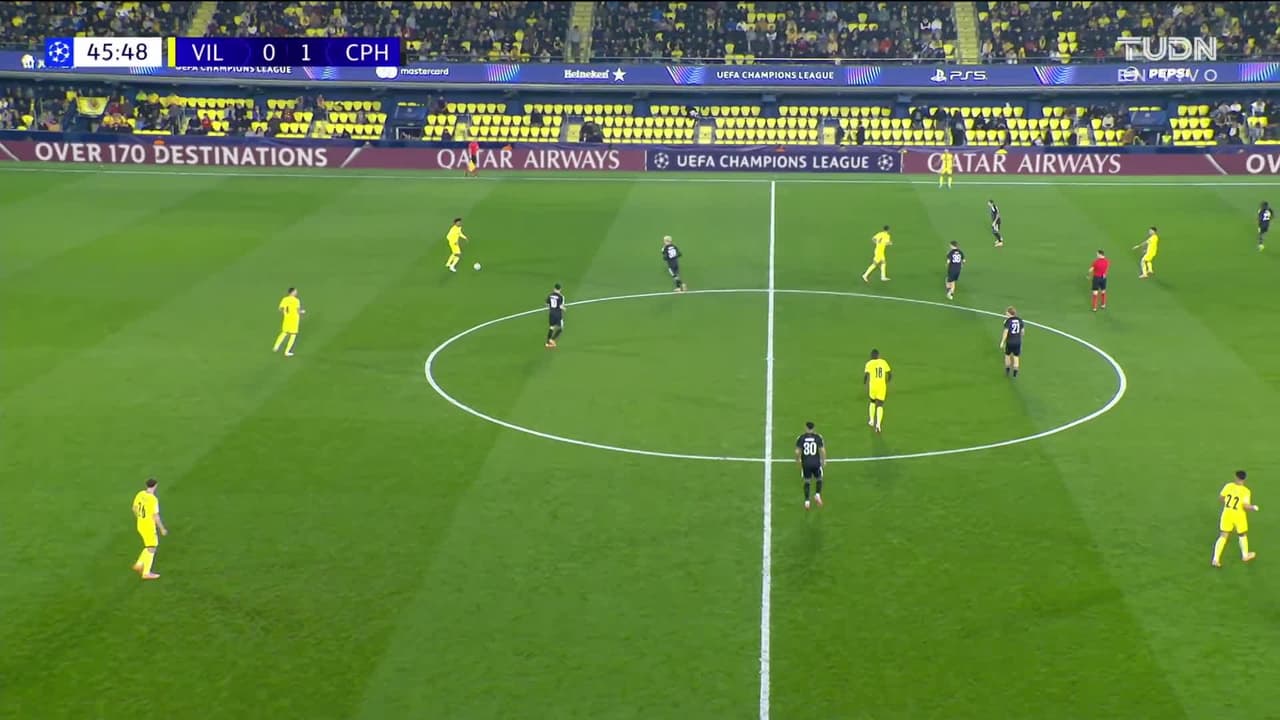 ¡GOL!  anota para Villarreal. Santi Comesaña