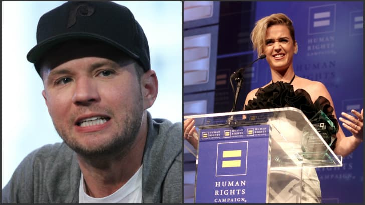 Ryan Phillippe perdió la paz porque lo vincularon con Katy Perry, quien después de bromear con el asunto, le aconsejó que tome la situación con calma.