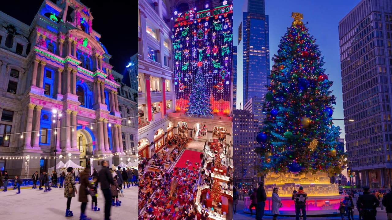 Estos son los espectáculos de luces gratuitos que están iluminando la temporada en Filadelfia 
