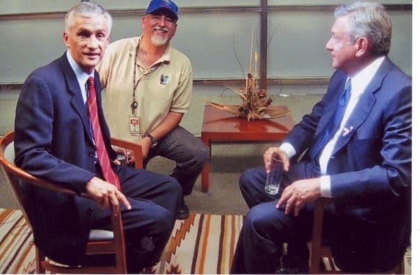 Con el ex presidente de Guatemala, Otto Pérez Molina.