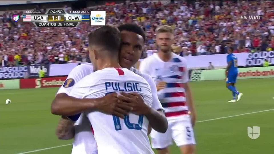 ¡GOOOL! Weston McKennie anota para USA