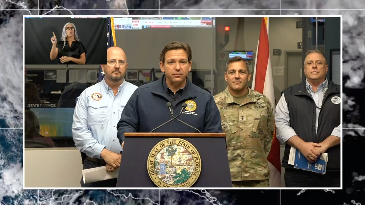Más de 300 mil usuarios sin energía eléctrica en Florida por paso de la tormenta Nicole: DeSantis