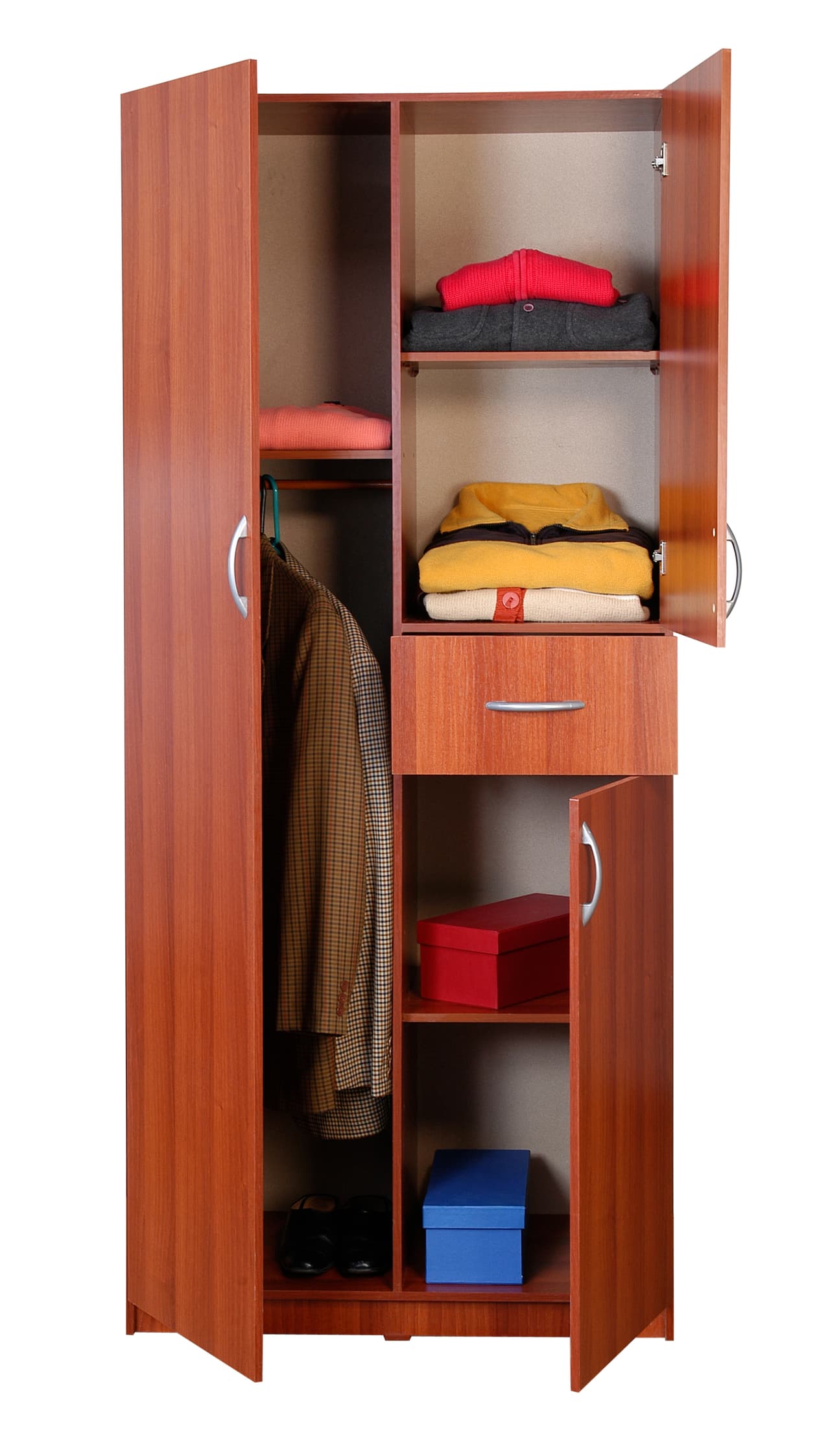 La parte trasera de tu puerta también es útil. Instala cosas que permitan usarla para sostener objetos. ¡Inténtalo!