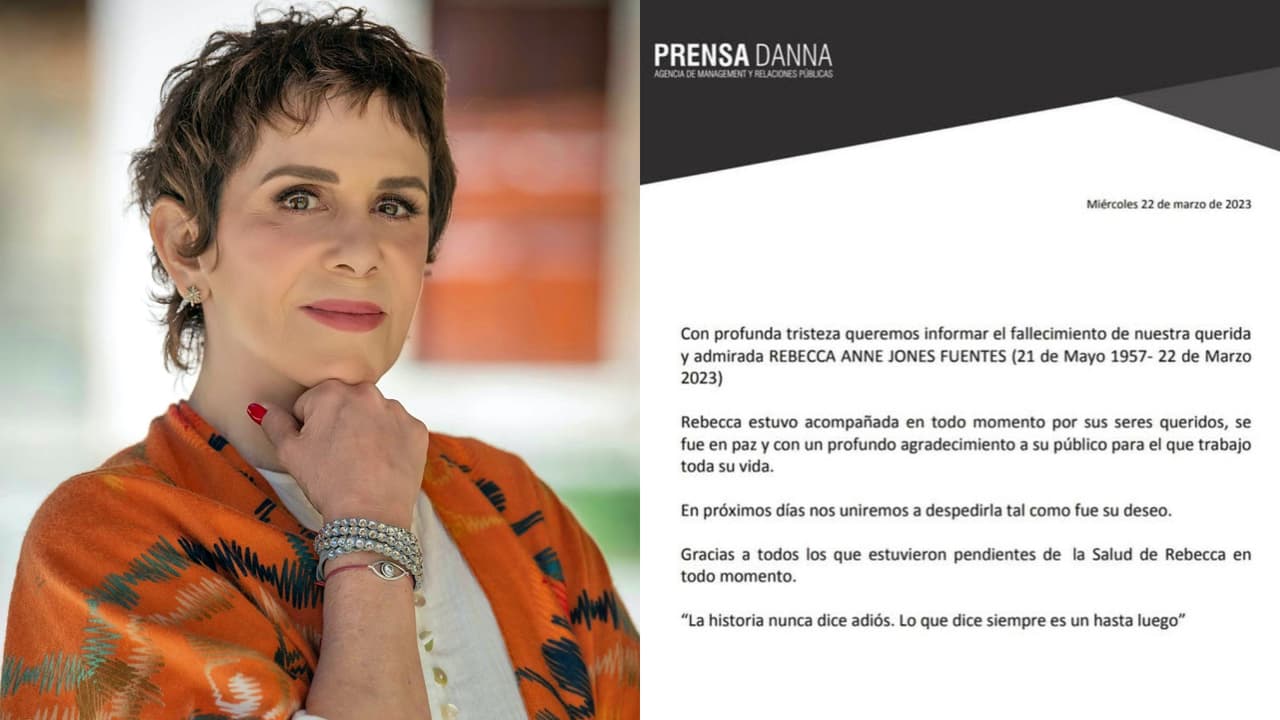 Así se dio a conocer la muerte de Rebecca Jones.