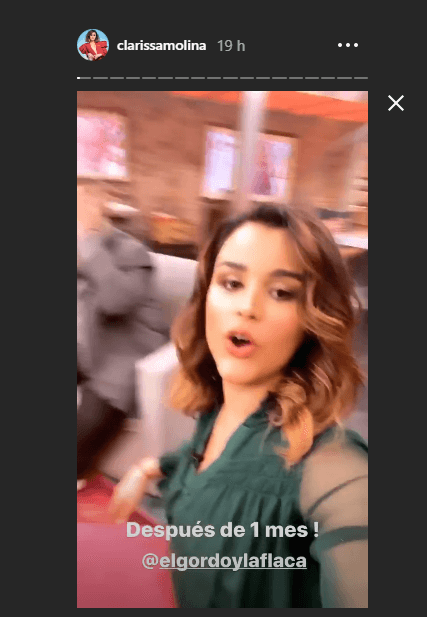 Minutos antes de entrar al aire, Clarissa Molina mostraba en sus Instagram Stories la felicidad por estar de vuelta en Univision.
