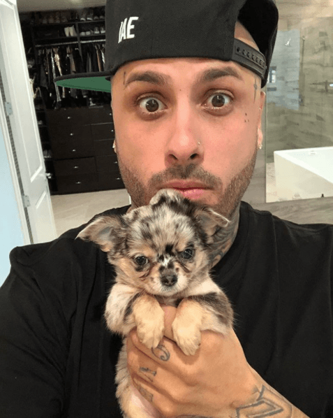 Nicky se caracteriza por su humor y en sus redes sociales muchas veces ha jugado con los perros que lo acompañan.