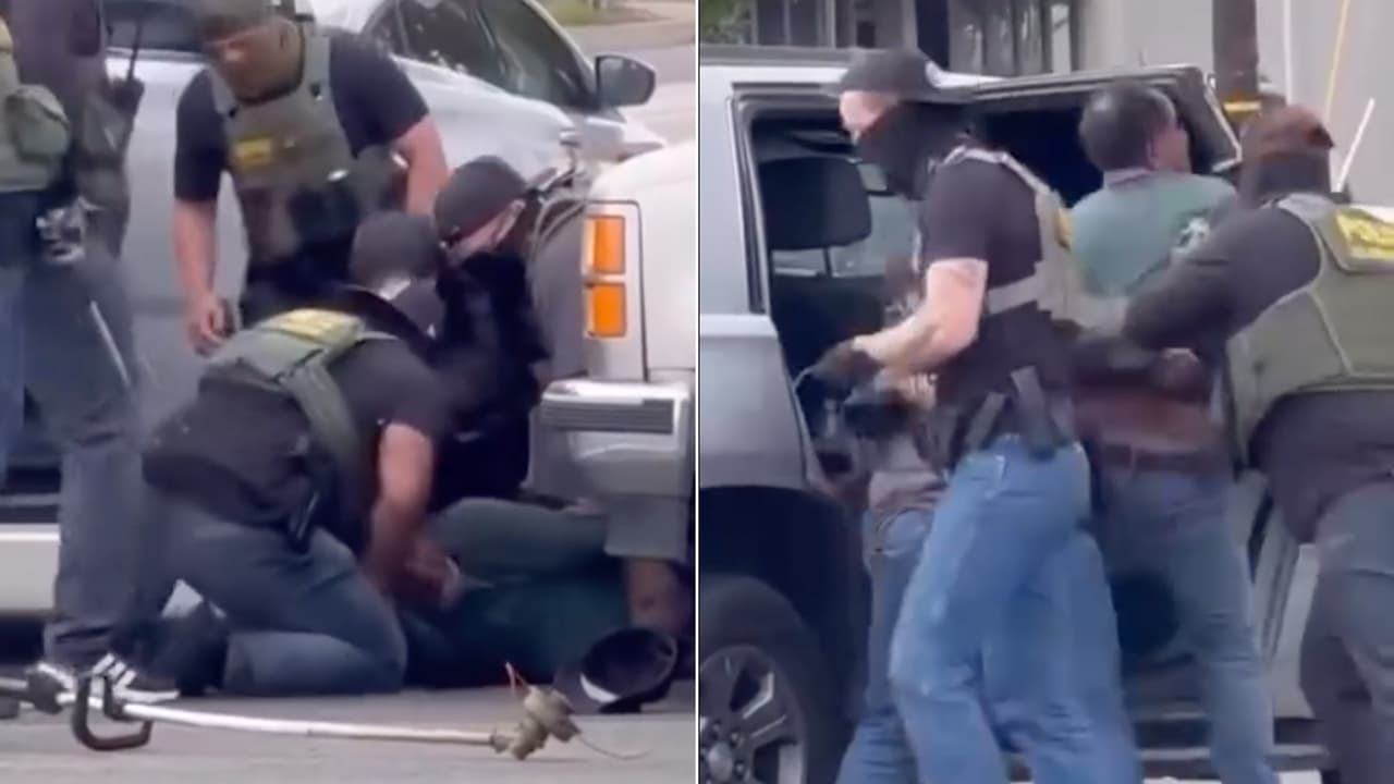 Indignación en Santa Ana por el arresto con violencia de Narciso Barranco por agentes federales