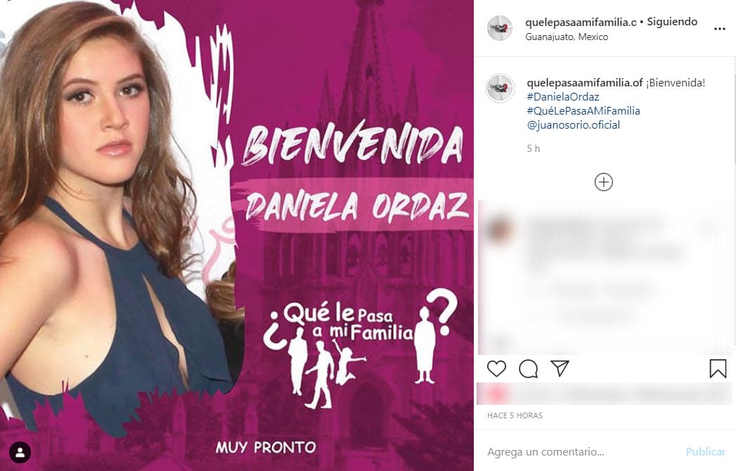 <b>Daniela Ordaz interpretará a la novia de Emilio Osorio</b>, hijo del productor, quien dará vida a Lalo, un chico al que le apasiona el 'skate'.
<br>